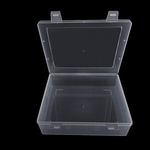 Caja de almacenamiento de plástico transparente 5530, rectangular, 144g, con tapa, para herramientas electrónicas, juguetes, organizador de papelería - Product Image 3