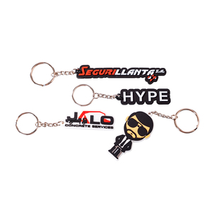 Personalized Promotional Soft PVC Rubber Custom Logo 2D Fruit Dog/Panda/Pig Design Reusable Durable Eco-Friendly Carabiner