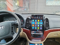 Lecteur vidéo Android pour voiture Santa Fe 2006-2012, écran 12,1 pouces, DSP, GPS, HD 1080P, autoradio, Android Auto, garantie 1 an, tableau de bord