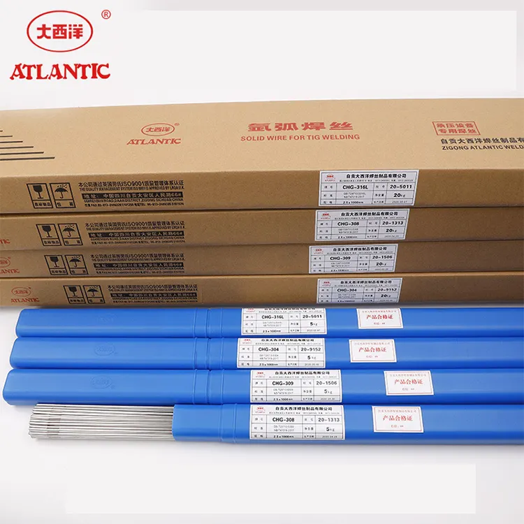 Atlantic CHG-308L ER308L Arc Welding Wire TIG MIG Stainless steel weld wires for Pressure Equipment