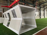 Panneau sandwich en acier pliable de 20 pieds Assemblage rapide Maisons préfabriquées légères Hangars de stockage Conteneur Entrepôt Magasin Bureau
