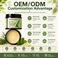 Crème hydratante et lissante non raffinée à l'huile de romarin et de batana 100% végétalienne, bio, personnalisée pour les soins capillaires – Fabrication OEM/ODM