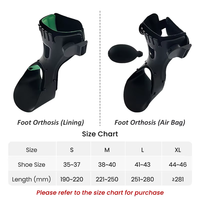 Attelle pour pied tombant, paralysie du nerf peroneal, orthèse cheville-pied (AFO), attelle à coussin d'air gonflable, support pour pied tombant Aiwecare
