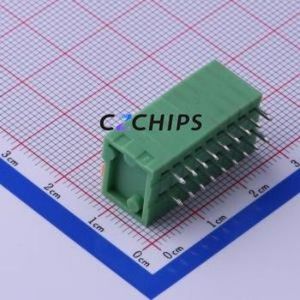 KF141R-2.54-9P Spring Terminal Block Bent Lead Through Hole,P=2.54mm Connector 2.54mm 9P 9 2A - Product Image 2