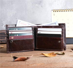 Neue Herren Yamo YM-9882 Große RFID-blockierende Clutch-Tasche, Münzbörse, Multi-Karten Casual Vintage Braune Leder-Geldbörse - Product Image 4