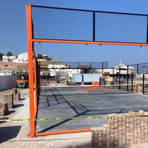 كانشا دي باديل بانورامية خارجية من الفولاذ وعشب بو مع مادة زجاجية معدات ملعب تنس للعب في الهواء الطلق - Product Image 3