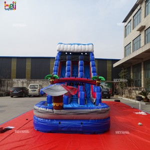สไลเดอร์น้ำเป่าลม PVC ไวนิล <span class=keywords><strong>ราคา</strong></span><span class=keywords><strong>ถูก</strong></span> ใช้ได้ทั้งแบบเปี<span class=keywords><strong>ย</strong></span>กและแห้ง ขา<span class=keywords><strong>ย</strong></span>ดี ขนาดผู้ใหญ่ สองเลน สำหรับความสนุกในช่วงฤดูร้อน - Product Image 2