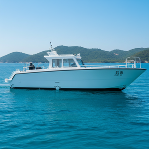 <span class=keywords><strong>Bateau</strong></span> de travail en aluminium de 36 pieds (11 m), yacht de pêche en haute mer, console centrale, double moteur, navire de passagers avec cabine et réservoir de stockage, à vendre - Product Image 1