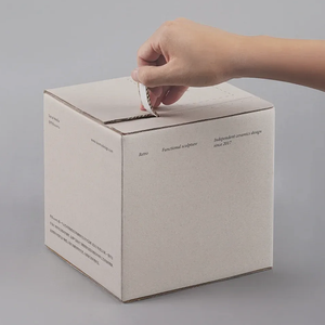Caja de Cartón Corrugado para Envíos Personalizada Nova, Caja de Correo Comercial con Cierre de Cremallera, Tira Adhesiva para Abrir, Caja de Embalaje de Papel con Cierre Autoadhesivo - Product Image 4