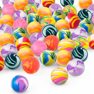 25/30mm Mixed Flower <b>Ball</b> <b>Bouncing</b> <b>Ball</b> One Yuan Gashapon Machine Toy Magic Eye Watermelon Plastic Cross-Border Supply - Product Image 1