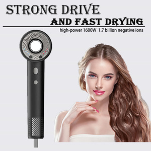 Asciugacapelli a ioni negativi per la casa potente ad alta velocità con tecnologia nera senza foglie sia l'aria calda fredda che offre un professionista - Product Image 4