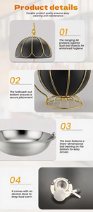 เครื่องอุ่นอาหารทำจากหินอ่อนสุดหรู, เครื่องอุ่นอาหาร<span class=keywords><strong>บุฟเฟ่ต์</strong></span>ควบคุมอุณหภูมิอัตโนมัติ8L เชื้อเพลิงรูปทรงลูกโลก - Product Image 6