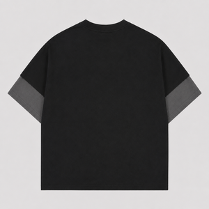 T-shirt graphique surdimensionné personnalisé, coton 280 g/m², effet délavé, streetwear, logo personnalisé, t-shirt homme - Product Image 2
