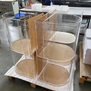 丸型円筒形カスタムサイズプラスチックアクリル製サステナブルで環境に優しい魚水槽（家庭/オフィス装飾用） - Product Image 2
