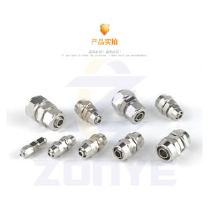 Conector Neumático de Cobre, Conexión Rápida, Recto, con Bloqueo, Hembra, para Manguera de Aire, Tamaños PU4/6/8mm/10/12/14/16 - Product Image 2