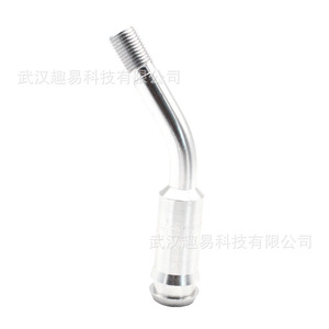 Barre d'extension de levier de vitesses incurvée en aluminium chromé argenté pour Volkswagen T4 Transporter, antirouille - Product Image 1