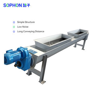 Sophon Industriële Roestvrijstalen Kunstmest Kunststof Korrelpoeder Schroef Toevoer Transportband Systeem Automatische Feeder - Product Image 5