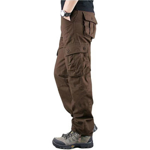 Ensemble pull et pantalon cargo multi-poches pour homme, style utilitaire, avec logo, en cuir élégant, couleur <span class=keywords><strong>Stryke</strong></span> - Product Image 4
