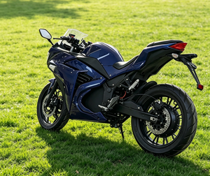 Moto électrique sportive bleue homologuée CEE 2000W, vitesse maximale 80 km/h, moto de rue pour adultes - Product Image 2
