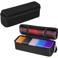 Étui de rangement pour cartes de jeu de collection compatible, coque rigide en EVA, étanche, avec fermeture éclair, sac de voyage pour cartes, organisateur de jeu portable