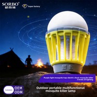 Lanterne Suspendue Étanche à Éclairage Ambiant pour l'Extérieur et la Maison, Anti-Moustiques, Rechargeable, Idéale pour le Camping, les Tentes et la Vente Ambulante