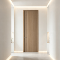 Porte de chambre en bois mélaminé LT, style minimaliste personnalisable, finition mate, respectueuse de l'environnement