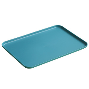 Dessert Fruit Plate Restaurant Rectangle Non-Slip Serving Plastic Dish Drainer And Tray