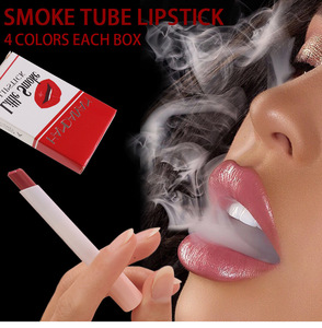 Coffret de 4 rouges à lèvres mats effet cigarette, longue tenue, résistant à l'eau, tube fin, couleurs nude et rouge, maquillage végétalien, cadeau - Product Image 6