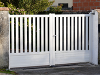 Conception de porte principale extérieure pour maison moderne Portail coulissant électrique automatique en métal Portes de jardin d'allée avant pour maisons