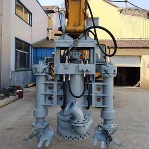 <strong>Sand</strong> Mining River <strong>Sand</strong> Gravel Pontoon <strong>Barge</strong> Submersible Excavator Sludge Pump - Product Image 1