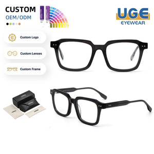 Montures optiques classiques rectangulaires en acétate, durables, <span class=keywords><strong>l</strong></span>égères, é<span class=keywords><strong>l</strong></span>égantes, minimalistes, tendance, uniques, pour un usage quotidien et les voyages, unisexe - Product Image 1