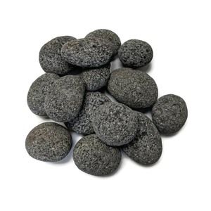 Bloque de Piedra Natural de Roca Volcánica Negra Pulida para Uso en Exteriores - Product Image 2