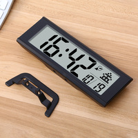 Grenzüberschreitender Digitaler Elektronischer LCD-Radiowecker mit Automatischer Zeitsynchronisation, Geräuschlosem Schlummermodus und Minimalistischem Design
