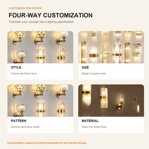 Indoor Luxury Design Decorative Living Room Home Modern Led Crystal Wall Lamp <strong>Corridor</strong> Bedroom Bedside Wall <strong>Light</strong> - Product Image 2