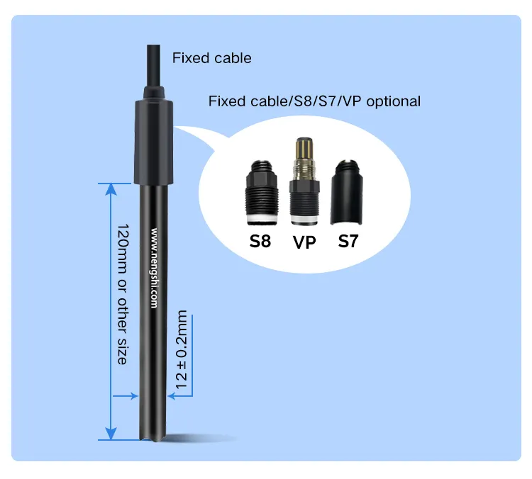 Werksverkauf ISO9001 Hochleistungs-Elektrode für gelösten Sauerstoff 0-20mg/l Kunststoff-DO-Sensor für gelösten Sauerstoff