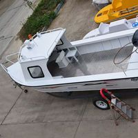Nouveau Bateau de Pêche Pliant Haute Vitesse à Coque Rigide en Aluminium et Acier Inoxydable, Type V Profond, Gonflable, 12x0.8m, à Vendre