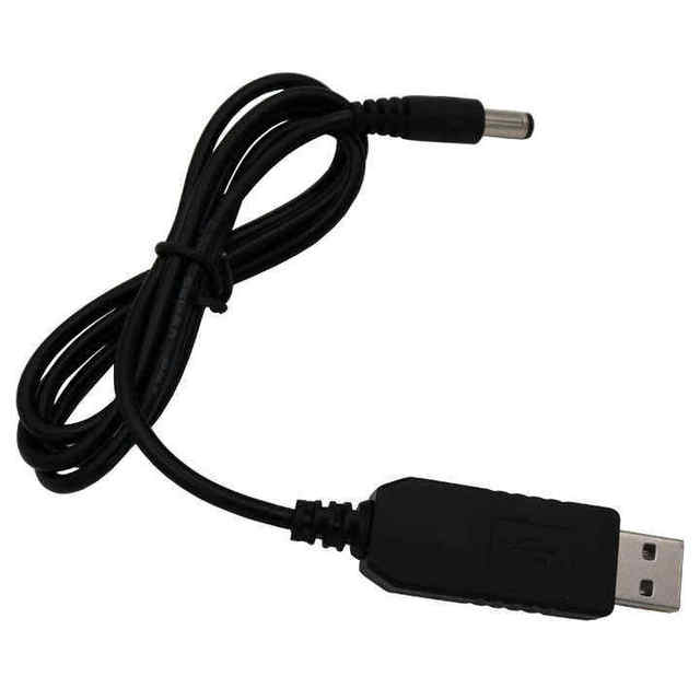 5V USB to DC 5.5x2.1mm Barrel Jack Power Charger Cable for LED Light Lamp Speaker Fan Router