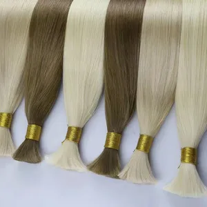 Amara best sale hair accessories bulk top quality braiding hair pre stretch bulk A human braiding hair bulk no weft RTS in stock