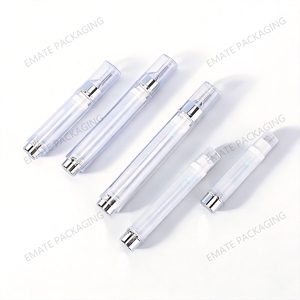 Envase Aplicador Redondo de Doble Capa para Cosméticos, en Forma de Jeringa, Sistema de Inyección sin Aire, 5ml 10ml 15ml, Botellas para Crema de Ojos - Product Image 6