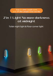 مصباح حائط مصباح جداري مقاوم للماء مصباح ليلي صغير مقاوم للماء بتخفيضات كبيرة مع شحن المرحاض - Product Image 5