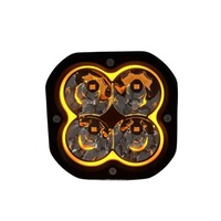Lampe de travail LED Maidser C580W 80W, 8000LM 9 30V Blanc DRL avec couvercle de protection, puces 5050 pour camion, SUV, remorque