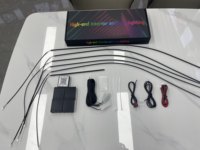 Vente en gros d'usine, bande LED acrylique moderne pour voiture, éclairage d'ambiance, éclairage d'atmosphère intérieur de voiture