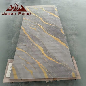 Wayon Yeni PVC UV Mermer Parlak Duvar Paneli-Modern Stil Yatak Odası ve Villa Duvar Dekorasyon Malzemesi - Product Image 5