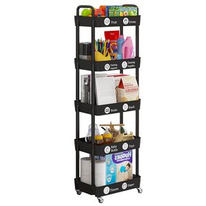 Carrito de Almacenamiento Delgado con Ruedas, Organizador Expandible para Espacios Estrechos, Estante Utilitario Ajustable para Cocina, Baño, Lavandería - Product Image 1