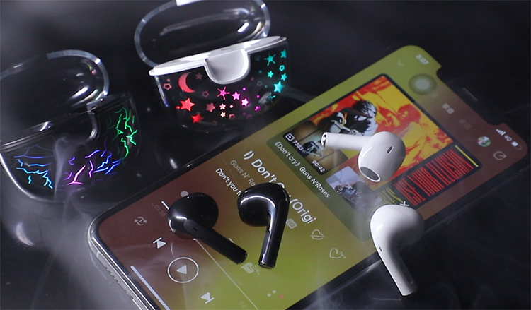 HiFi HD Call Type-C Tws Earbuds Consumer Electronics Wireless headsets Accessories LED light Earphone Headphones