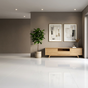 Bianco White - Losas de Porcelana Sinterizada de Cuerpo Completo, Pulimentadas, Resistentes a los Arañazos, 800x2400 mm, 15 mm de Grosor, para Pisos - Product Image 1
