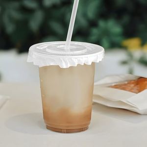 Custom Logo Printed 12/14/16/18/20oz Single Wall U Shape PET <b>Plastic</b> Disposable Cold <b>Drink</b> Boba Tea Ice Coffee <b>Cups</b> with Lids - Product Image 3