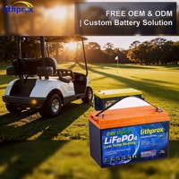 Batterie LiFePO4 haute capacité 24V 150AH Grade A 6000+ cycles pour voiturette de golf avec CAN Bus, BMS intelligent, connecteur Anderson, CE RoHS IP67, OEM ODM