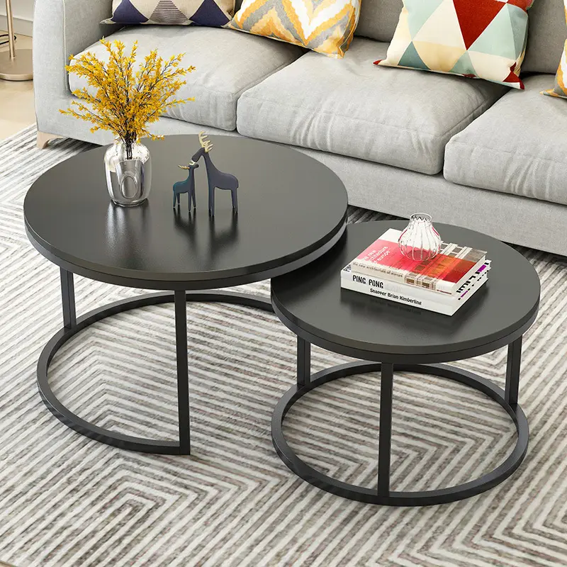 Двухразмерная мебель для гостиной новый дизайн круглый журнальный столик для продажи