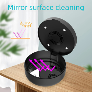 Custodia multifunzione portatile UVC custodia dentale a specchio con ritegno per ventilatore disinfettante per riporre la dentiera - Product Image 3